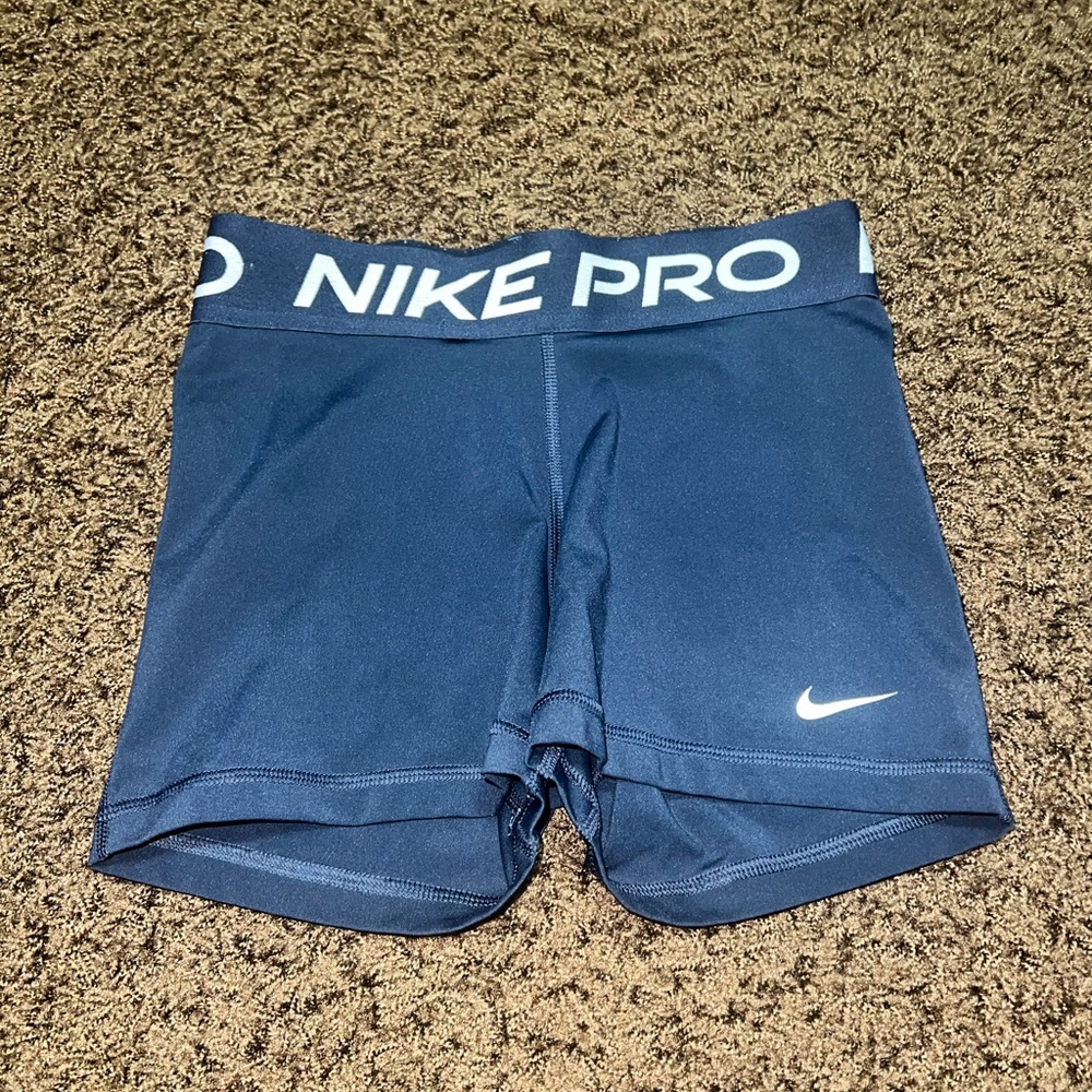 Nike Pro Women's Athletic Shorts - Blue